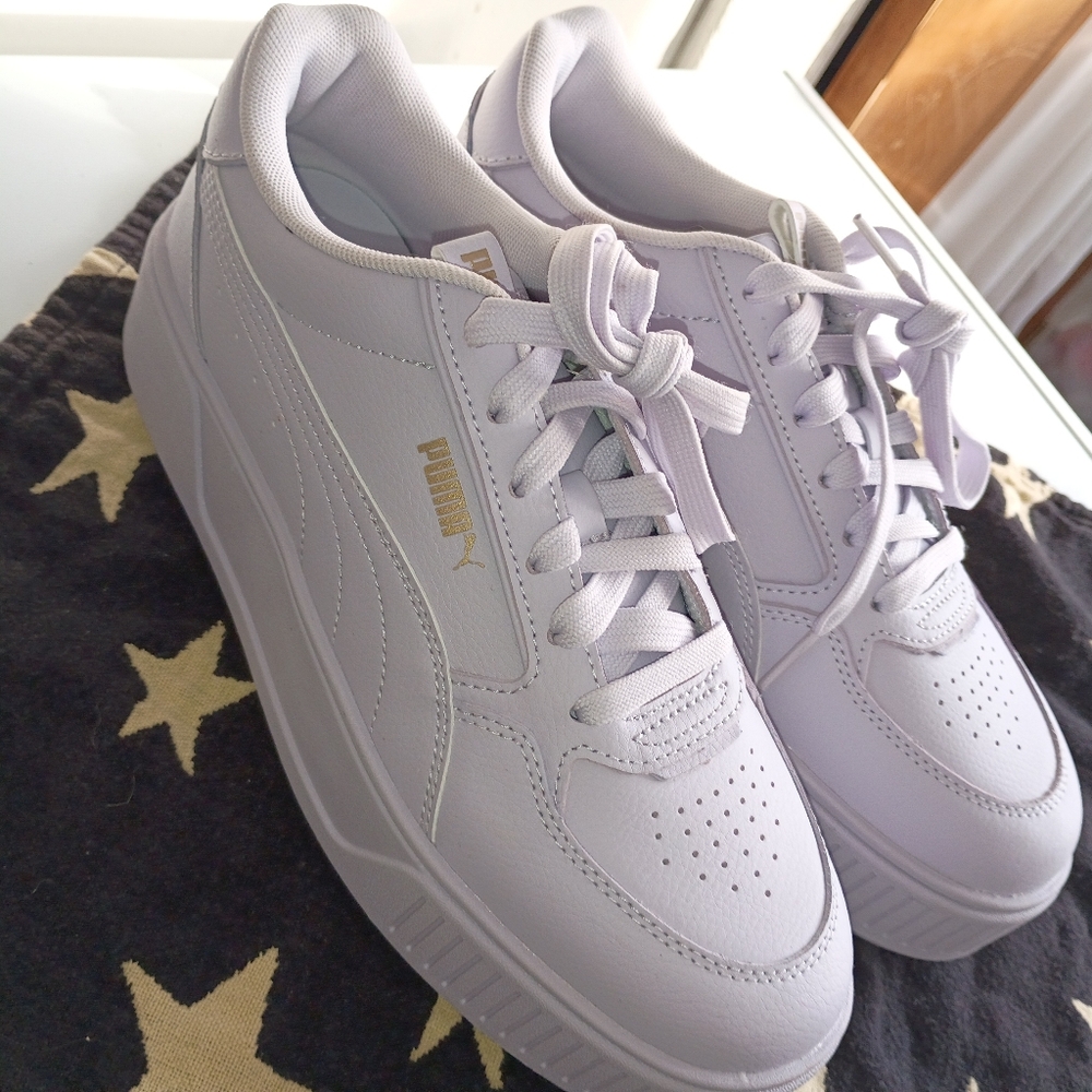 Brand New Light Purple Puma Flatform Shoes Women's 10 Sneakers - Picture 6 of 10